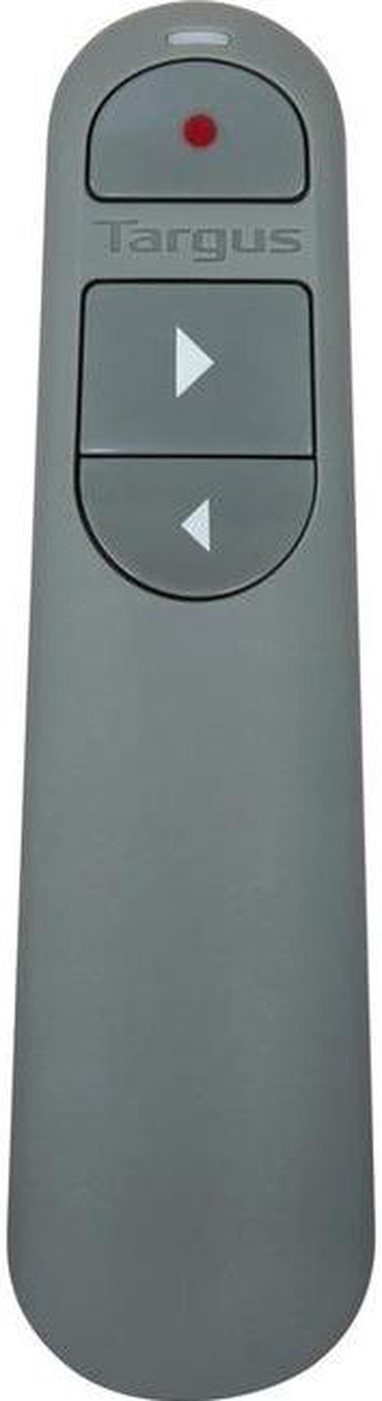 Targus Control Plus Dual Mode Antimicrobial Presenter with Laser - Laser - Wireless - Bluetooth - 2.40 GHz - Gray - USB - AMP06704AMGL