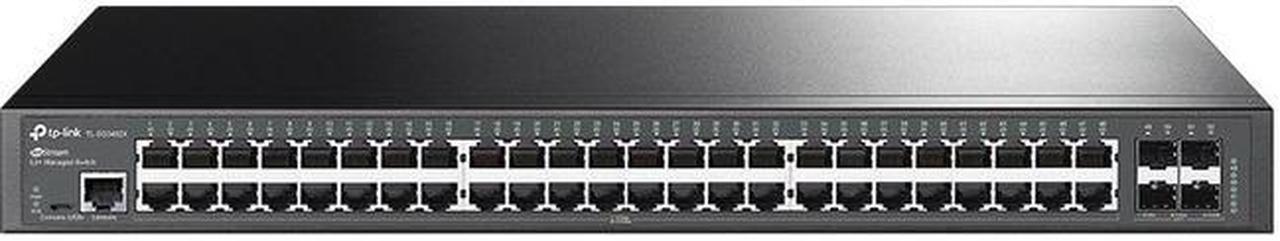 TP-Link TL-SG3452X | 48 Port Gigabit Switch, 4 x 10GE SFP+ Slots | L2+ Smart Managed | Omada SDN Integrated | IPv6 | Static Routing | Support QoS, IGMP & LAG