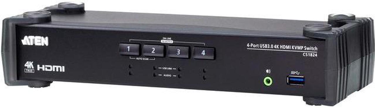 Aten 4-Port USB 3.0 4K HDMI KVMP Switch CS1824