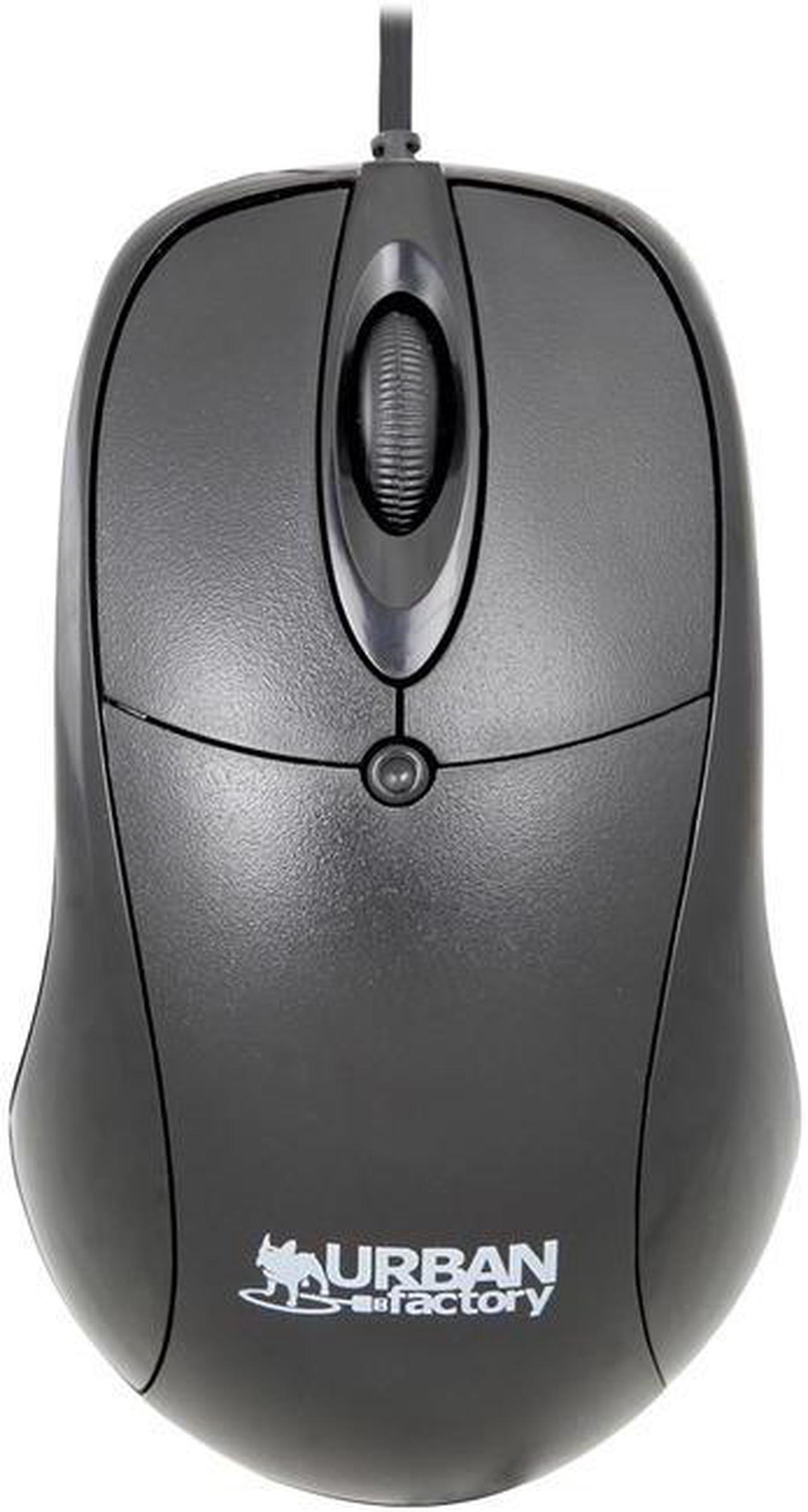 Alt view image 3 of 5 - URBAN FACTORY BCM01UF BLACK MOUSE USB WIRED