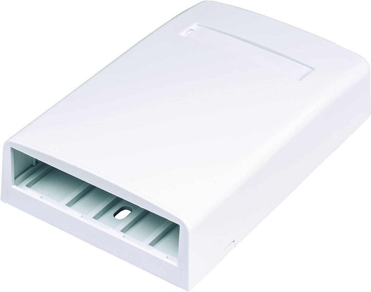 Alt view image 4 of 4 - PANDUIT CBX4WH-AY Surface Mount Box,Mini Com,4 Port,White