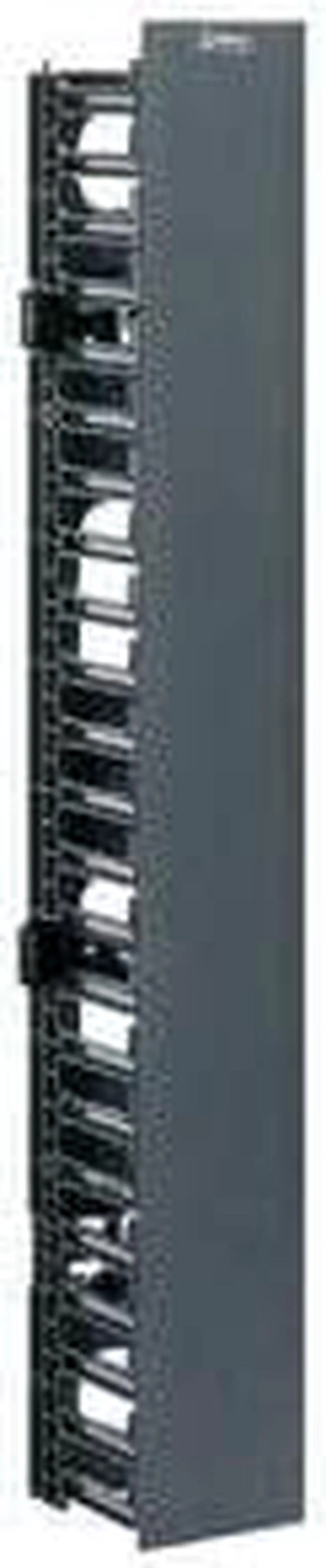 Alt view image 6 of 8 - Panduit - WMPVF22E - Panduit NetRunner WMPVF22E Vertical Cable Manager - Black - 1 Pack - 22U Rack Height