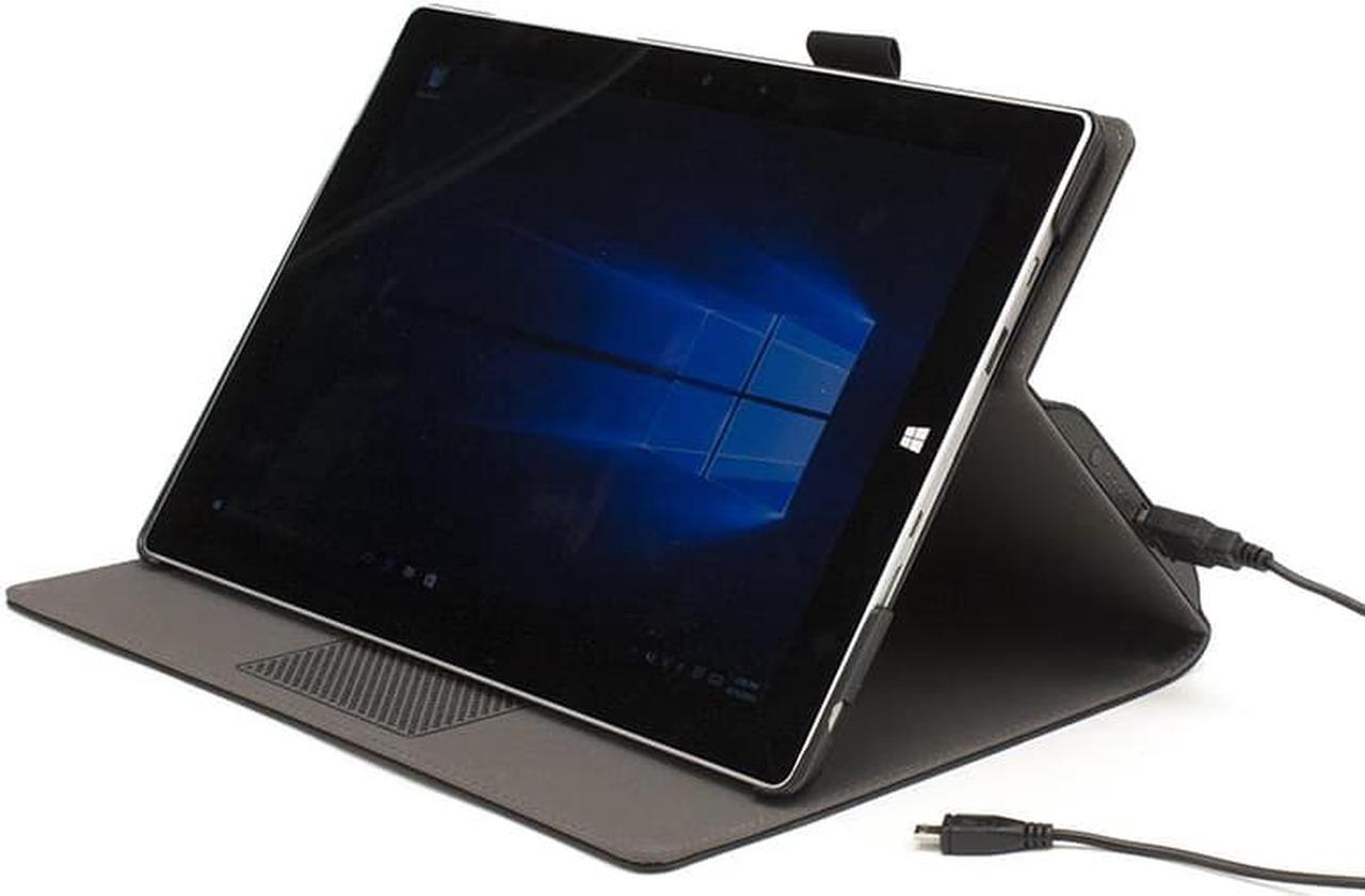 Alt view image 4 of 5 - M-Edge Sneak Power Carrying Case (Flip) for Tablet PC - Black