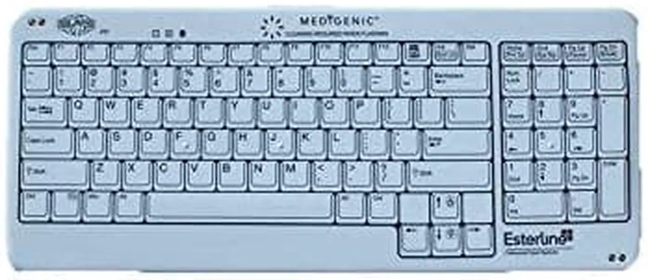Main image of Esterline K101C02-US Medigenic Cart Sized Washable Infection Control Keyboard