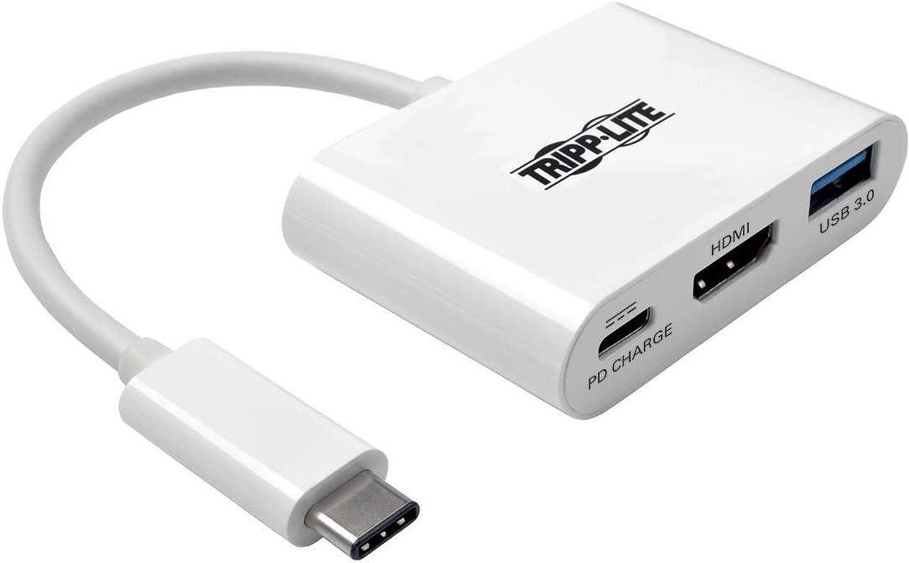 Alt view image 8 of 20 - Tripp Lite USB C to HDMI Multiport Adapter w/PD Charging USB Type C to HDMI (U444-06N-HU-C)