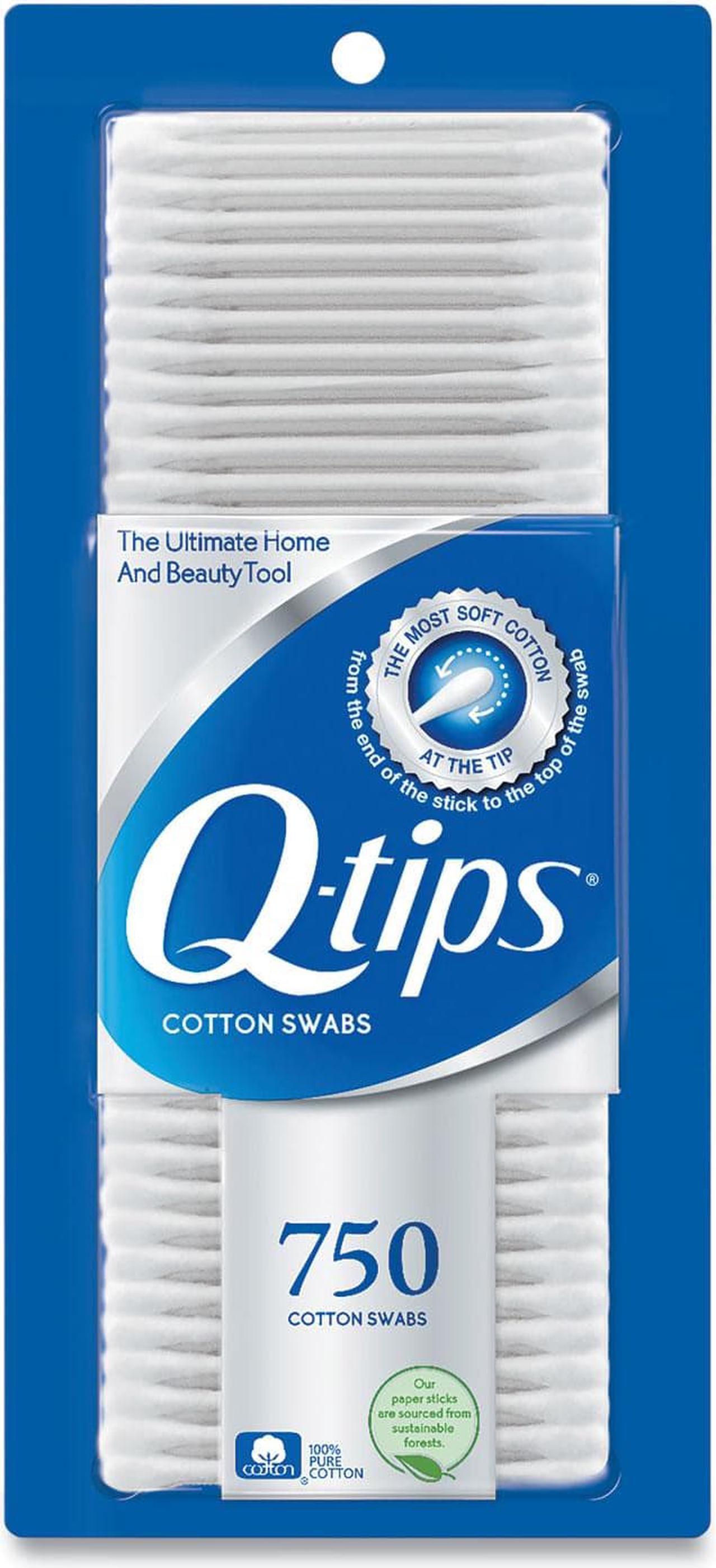 Alt view image 3 of 14 - Q-tips Cotton Swabs 750/Pack 09824PK