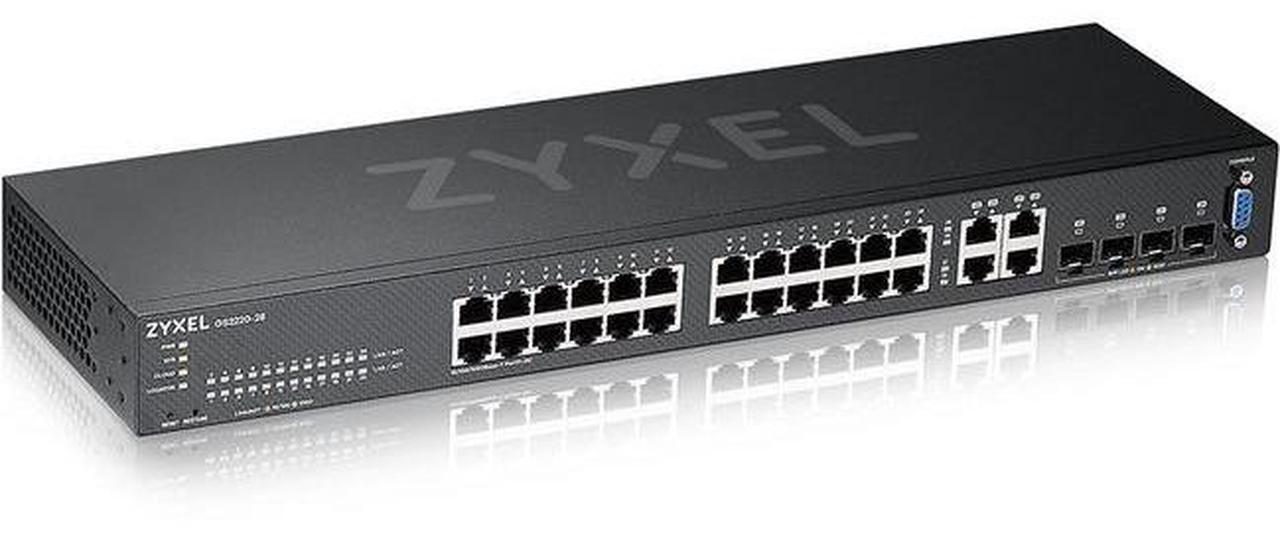 Alt view image 4 of 17 - Zyxel GS2220-28 24-Port Gigabit Ethernet Layer 2 Managed Switch