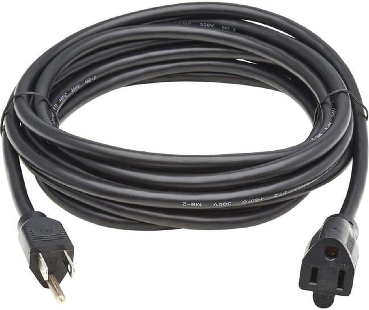 Tripp Lite 15ft Power Extension Cord NEMA 5-15P to NEMA 5-15R Black P02201513A