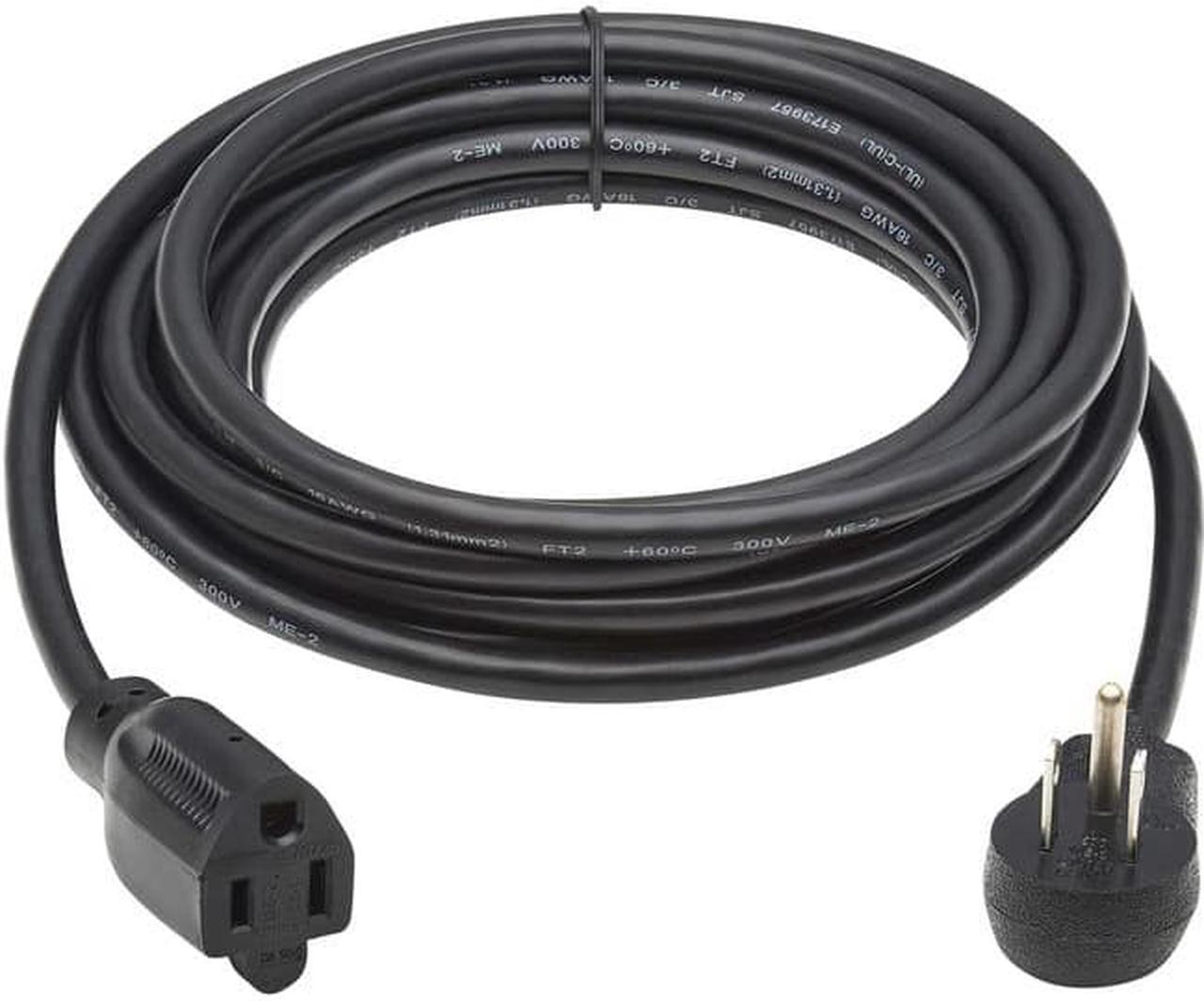 Tripp Lite 15ft Power Extension Cord Right-Angle NEMA 5-15P to NEMA 5-15R