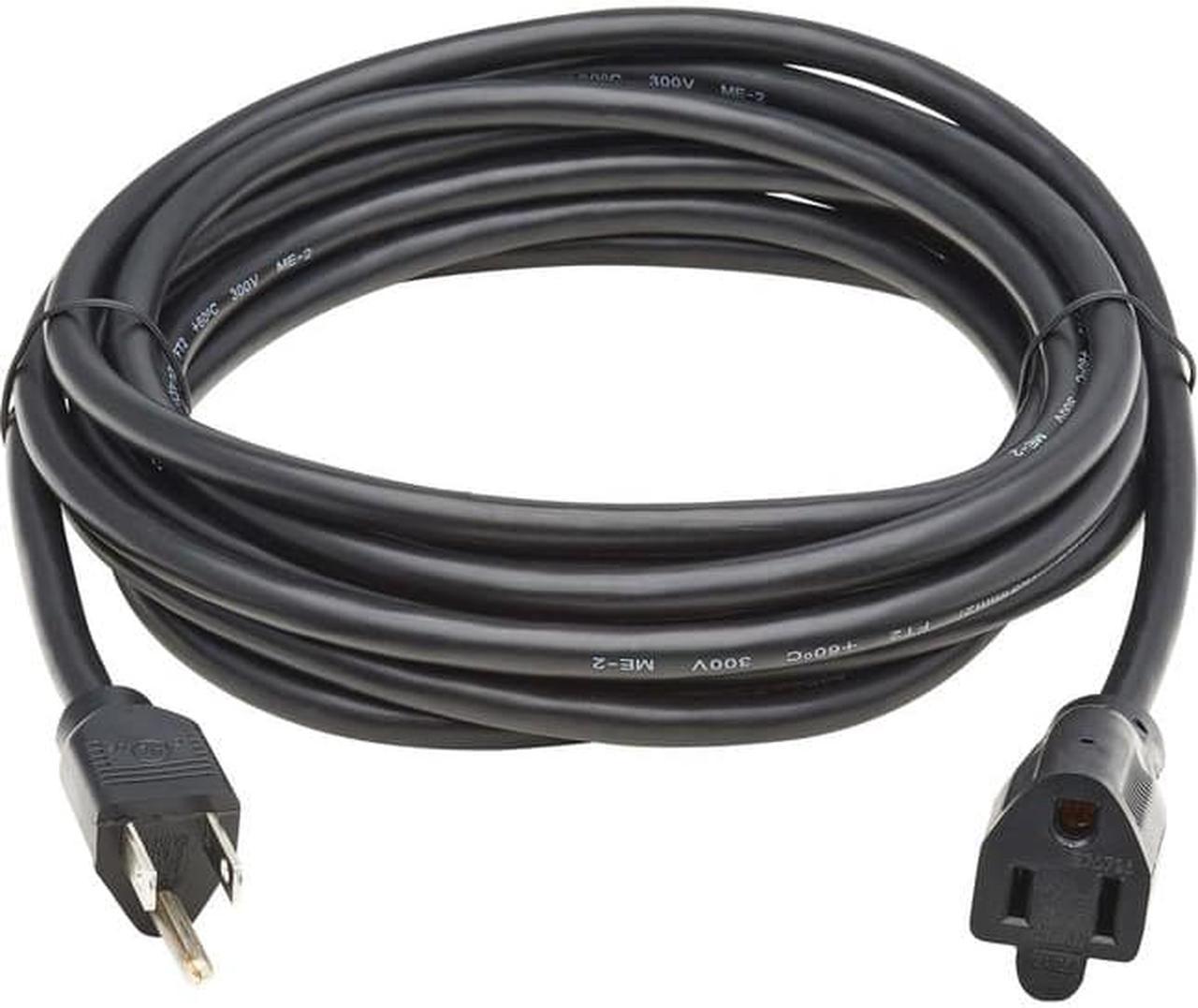 Tripp Lite 25ft Power Extension Cord NEMA 5-15P to NEMA 5-15R Black P02202513A