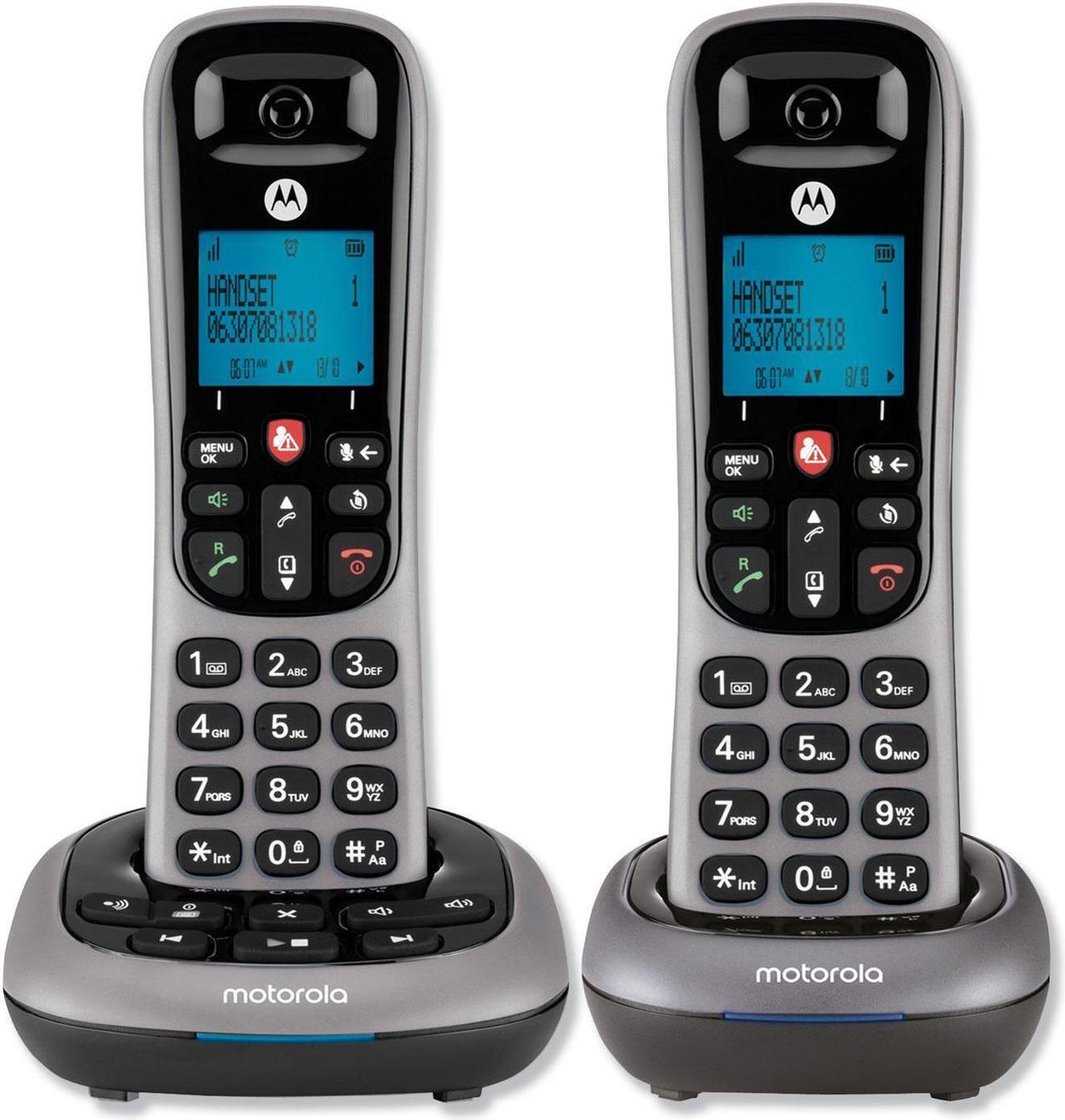 Alt view image 18 of 20 - Motorola MOTO-CD4012 Integrated Cordless ITAD 2HS Caller ID Answering Machine