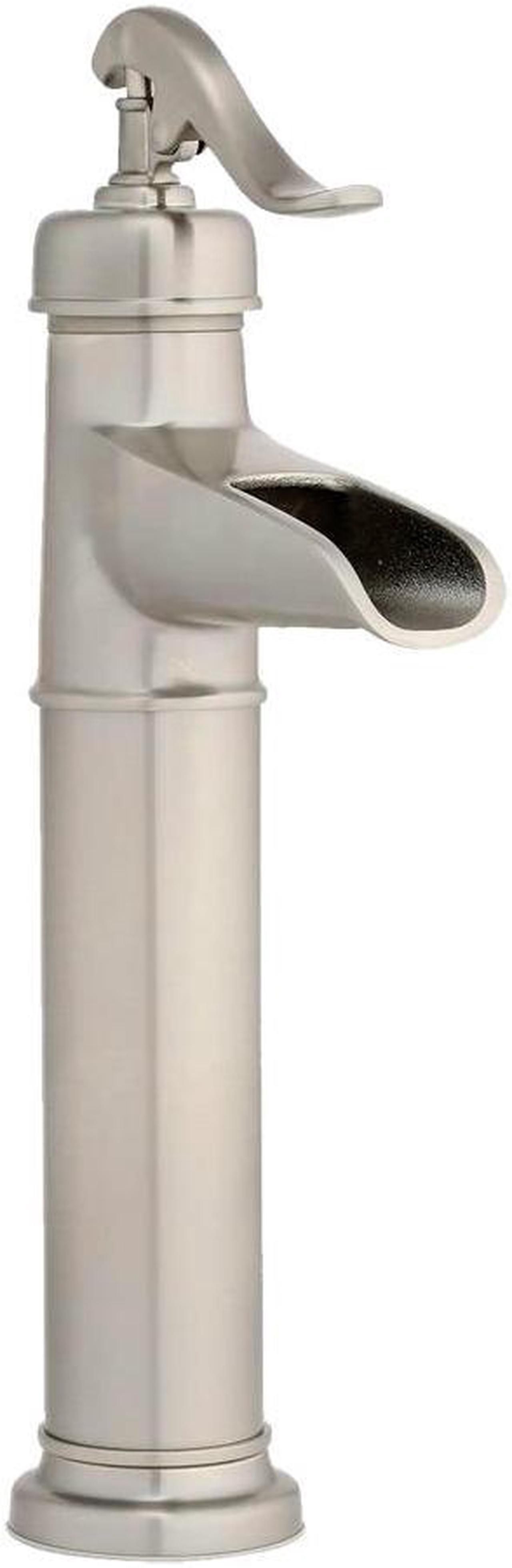 Alt view image 5 of 8 - Pfister Ashfield Single Control Vessel Bathroom Faucet Brushed Nickel LG40-YP0K