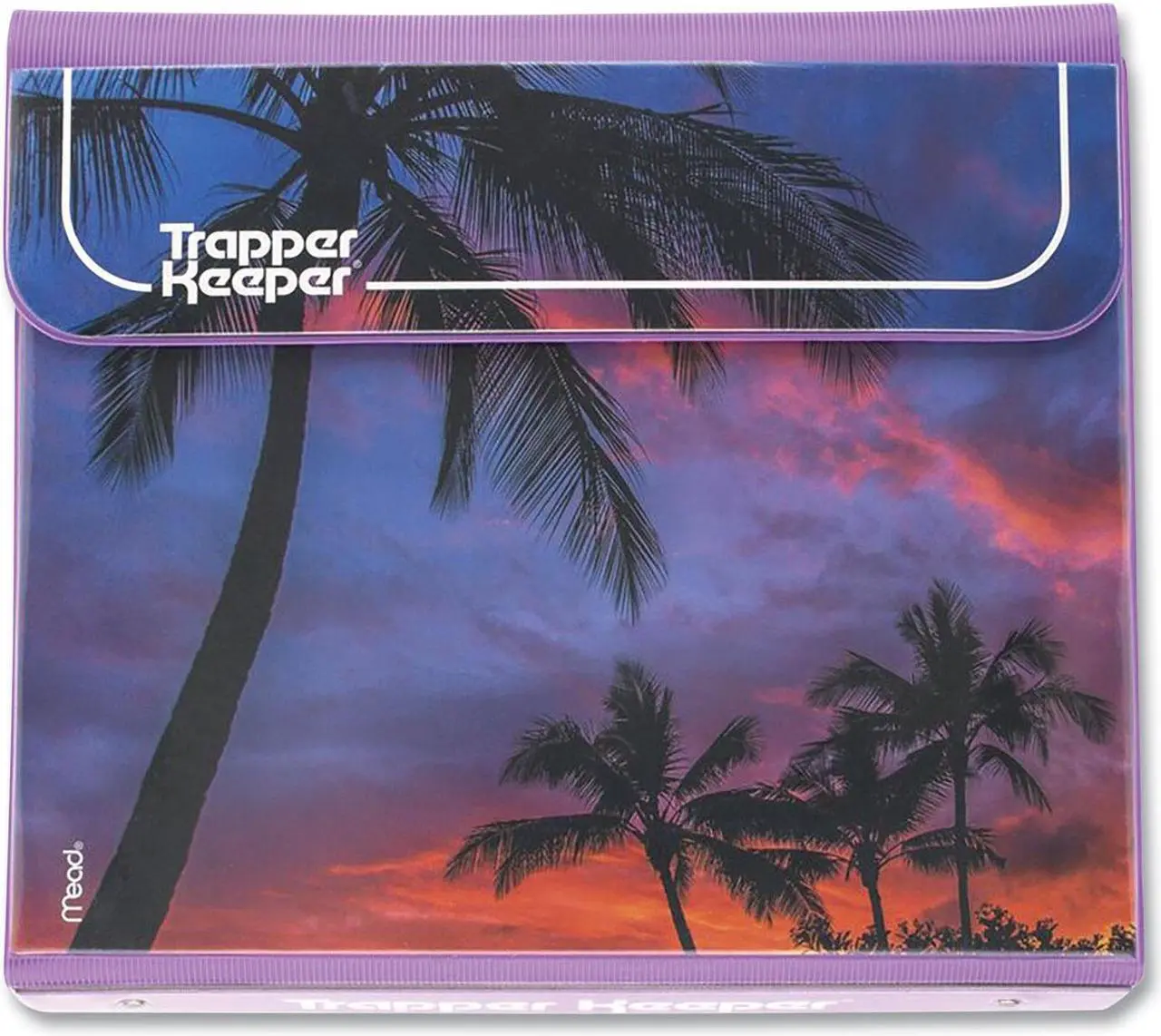 Alt view image 3 of 3 - Trapper Keeper Binder, Retro Design, 1 Inch Binder Palm Trees 260038FDE1-ECM