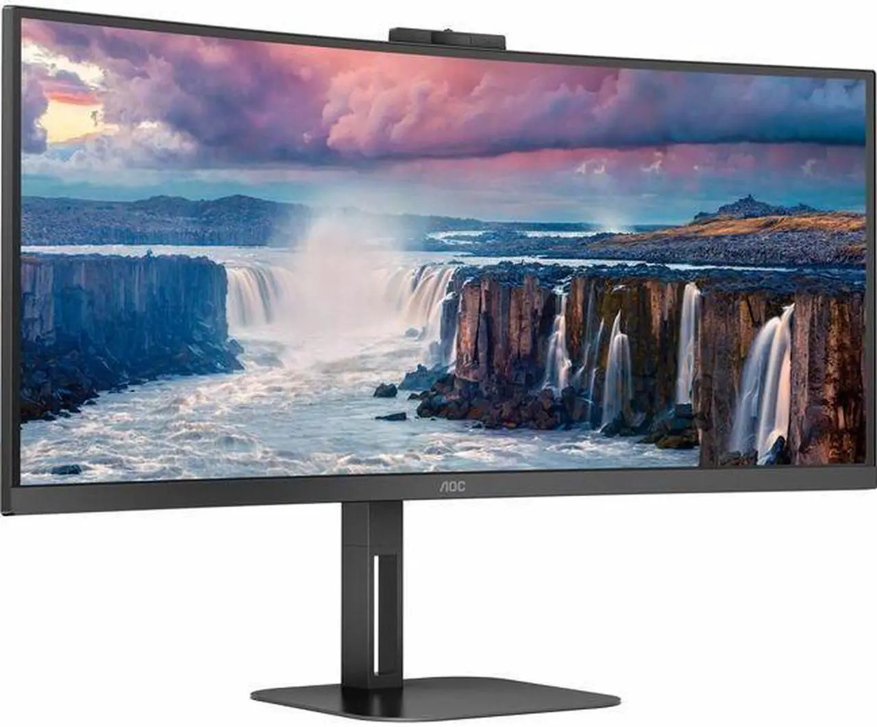 Alt view image 5 of 12 - AOC CU34V5CW 34" UW-QHD 3440x1440 100Hz 1ms Curved Screen LCD VA Monitor