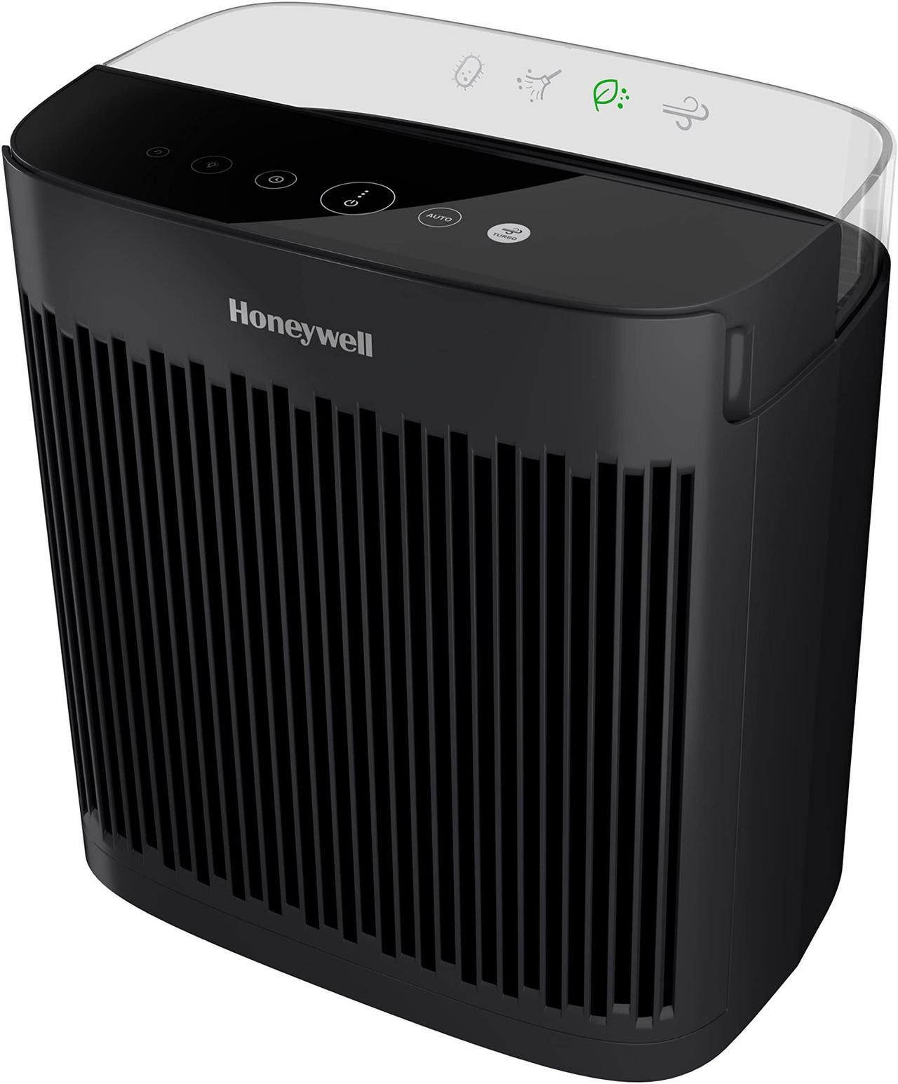 Alt view image 5 of 10 - Honeywell InSight HEPA Air Purifier - Black, HPA5100B - True HEPA, Activated Carbon - 190 Sq. ft. - Black