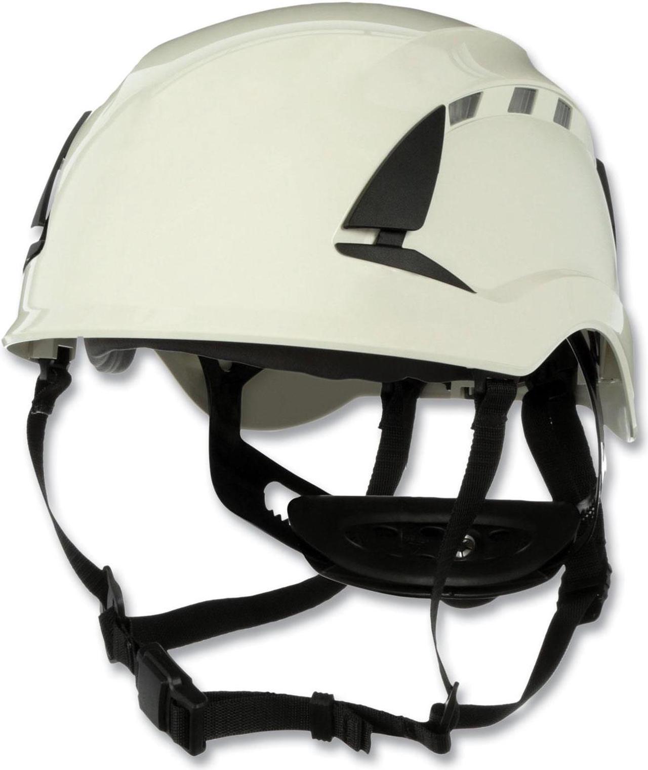 SecureFit X5000 Series Safety Helmet Vented 6-Point Pressure Diffusion Ratchet Suspension White 7100175578