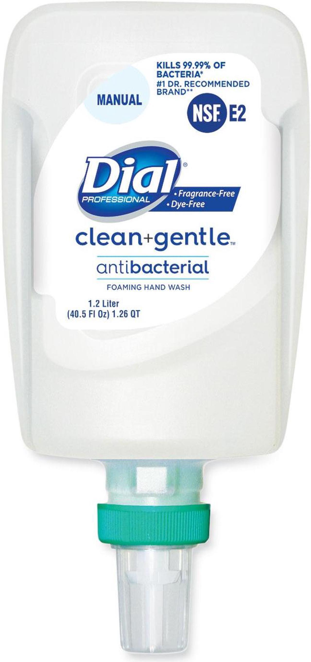 Alt view image 9 of 9 - Dial Professional Clean+Gentle Antibacterial Foaming Hand Wash Refill for FIT Manual Dispenser Fragrance Free 1.2 L 3/Carton 32100CT