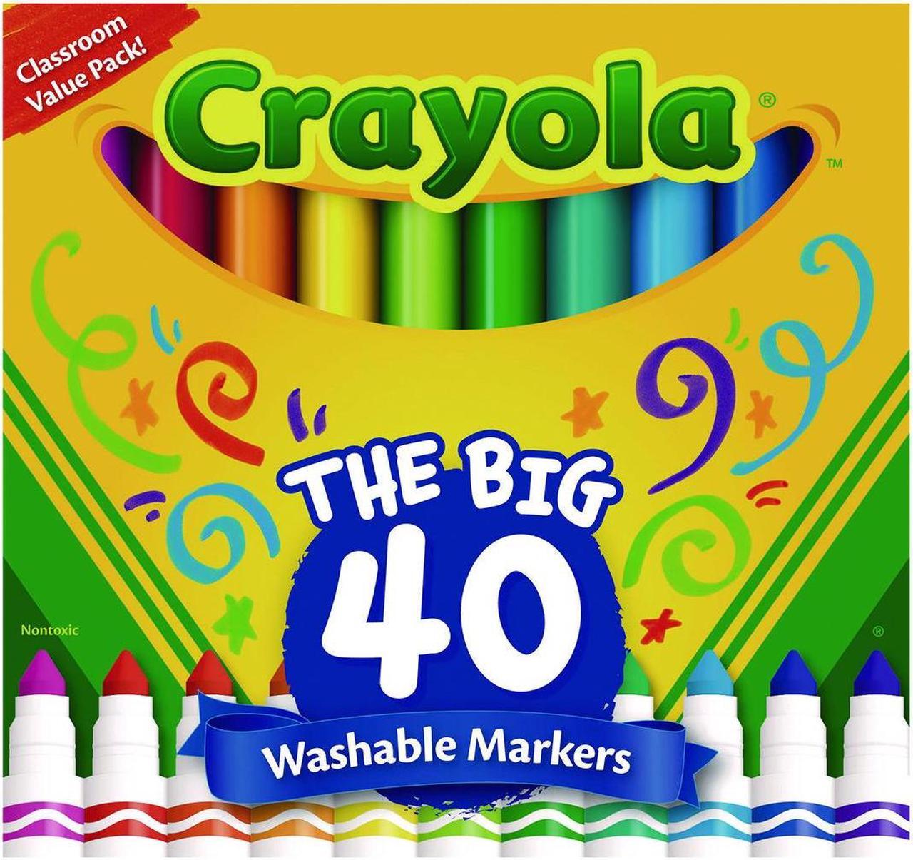 Alt view image 14 of 20 - Crayola Marker,Washable,40/St,Ast 587858
