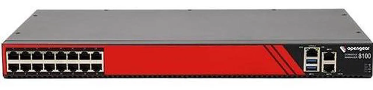 Alt view image 5 of 14 - Opengear CM8100 Console Server - 1.95 GB - DDR4 SDRAM - Twisted Pair - 2 x Network (RJ-45) x USB - 16 x Serial Port - 10/100/1000Base-T - 10 Gigabit Ethernet - Rack-mountable