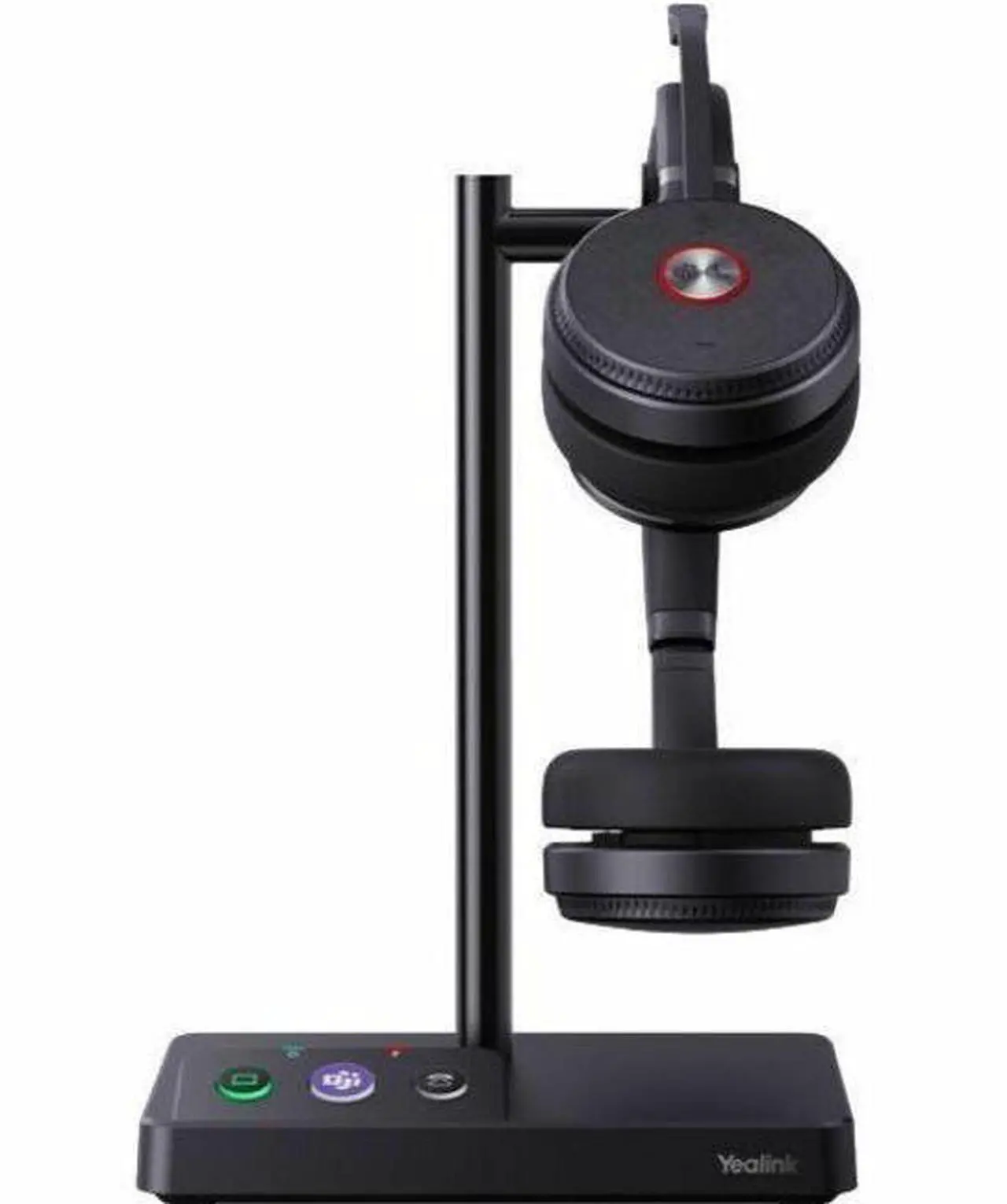 Alt view image 9 of 14 - Yealink WH62 Headset - Microsoft Teams Certification - Stereo - Wireless - DECT - 524.9 ft - 32 Ohm - 20 Hz - 20 kHz - On-ear, Over-the-head - Binaural - Ear-cup