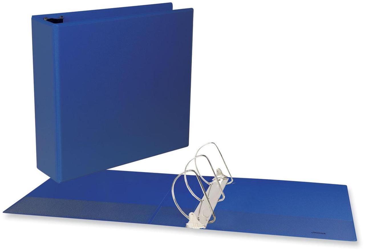 Alt view image 2 of 2 - Universal Office Slant D-Ring View Binder 3 Rings 3" 8.5x11 Navy Blue 1147