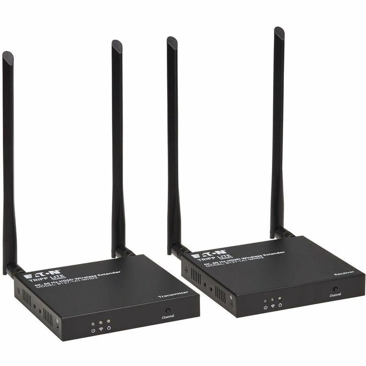 Alt view image 9 of 15 - Eaton Tripp Lite Series HDMI over Wireless Extender Kit w IR, 4K 60 Hz, Wireless HDMI, Switchable Channel, Up to 164 ft. (50 m) - 164.04 ft Range - 1 x HDMI In - 2 x HDMI Out - 1 - 1 - 1080p, 720p - 4