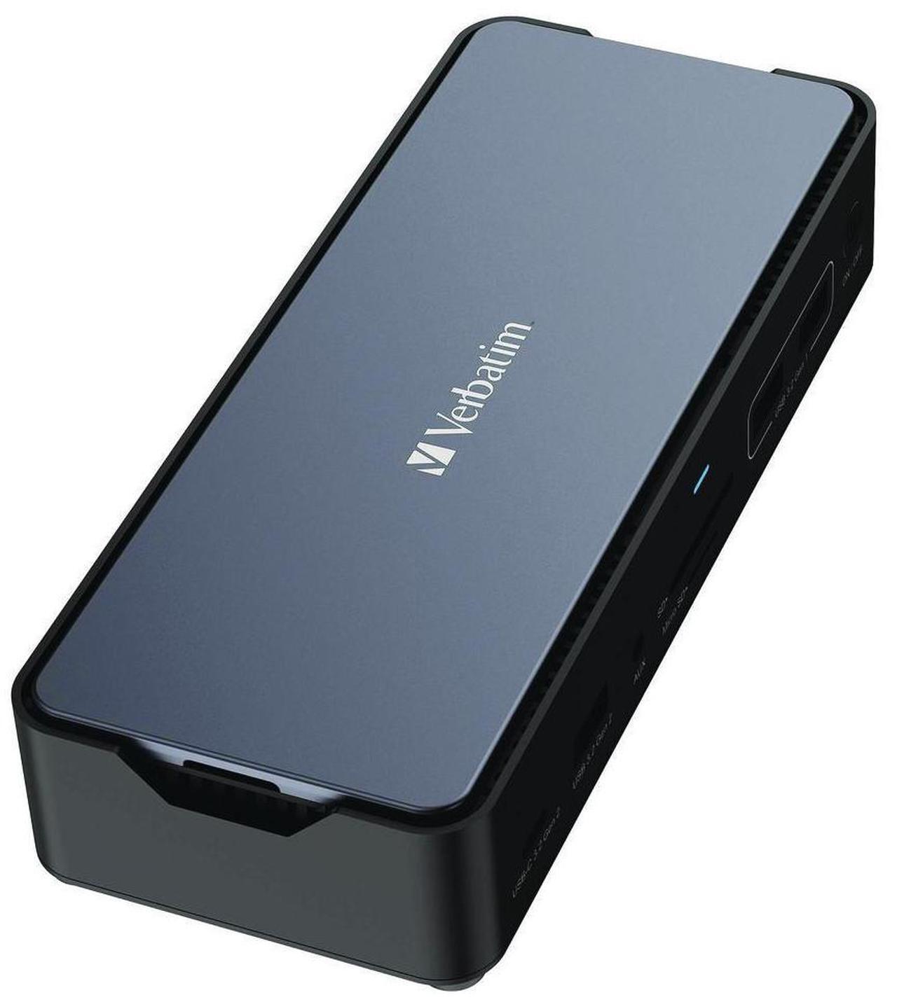 Alt view image 9 of 12 - Verbatim USB-C Pro Docking Station 15-In-1 256GB Vi3000 SSD