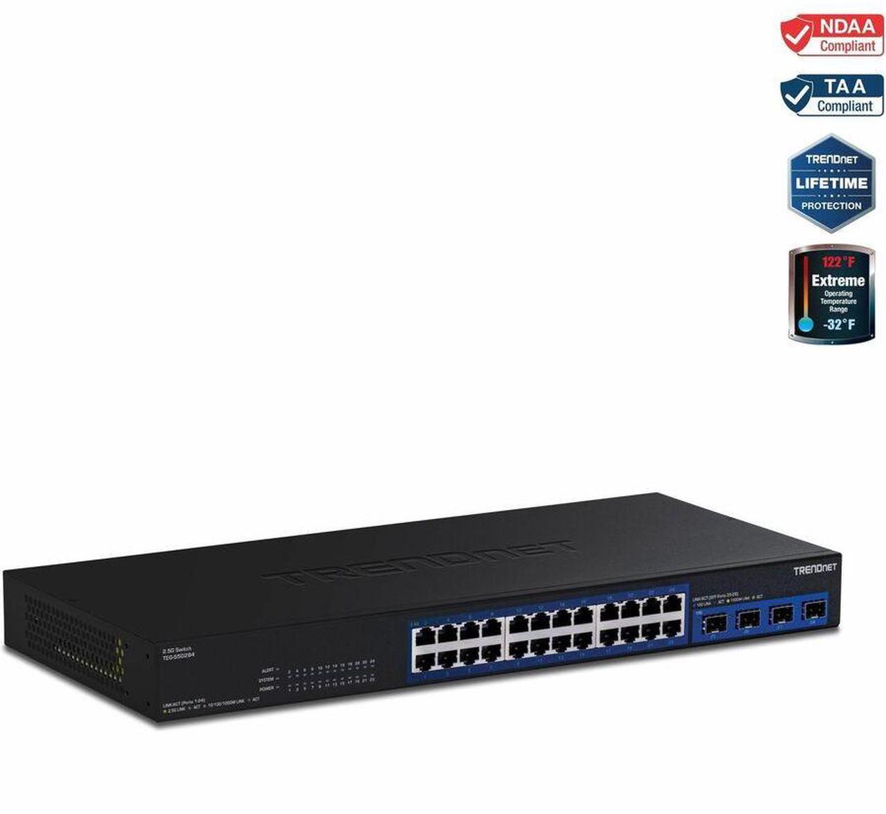 Alt view image 12 of 14 - TRENDnet  TEG-S50284 28-Port 2.5G Switch with 10G SFP+ Ports