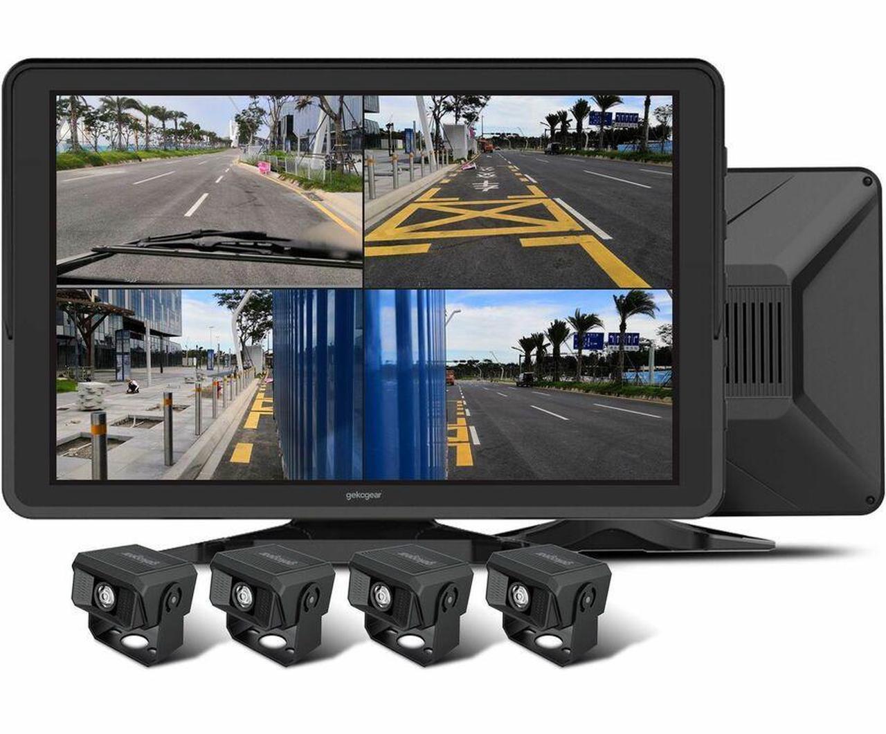 Alt view image 15 of 20 - GekoGear 4 Channel 1080P Dash Cam For Trucks With a 10.1" IPS Screen