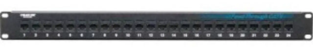 Main image of BLACK BOX JPM818A PTCH PNL CAT6 FD-THR 1U UNSHIELDED 24PT