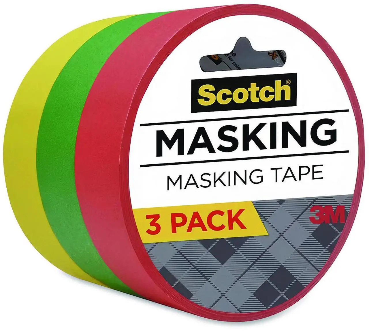 Alt view image 2 of 17 - Scotch Expressions Masking Tape .94" x 20 yds. Red Yellow Green 200573