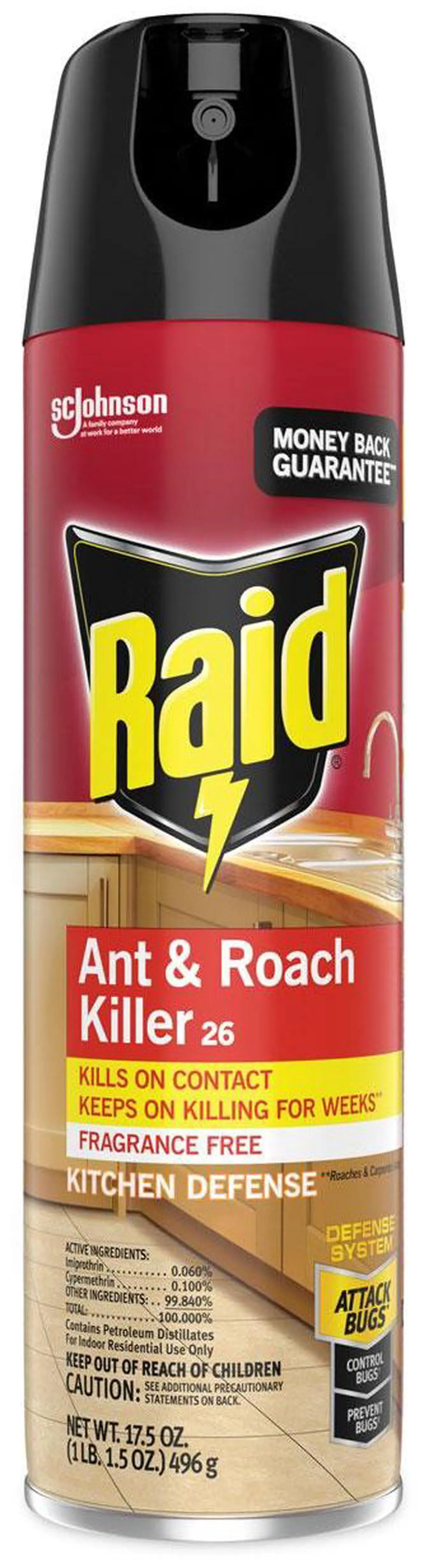 Alt view image 2 of 6 - Fragrance Free Ant and Roach Killer 17.5 oz Aerosol Spray 697318