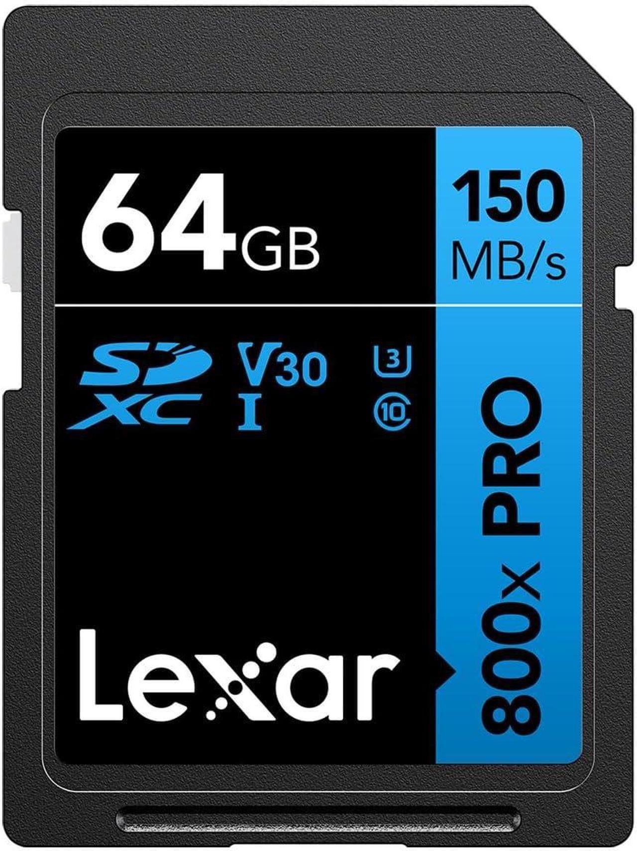 Alt view image 4 of 10 - Lexar High-Performance 800x PRO BLUE Series 64GB SDXC Memory Card Class 10 UHS-I V30 (LSD0800P064G-BNNNU)