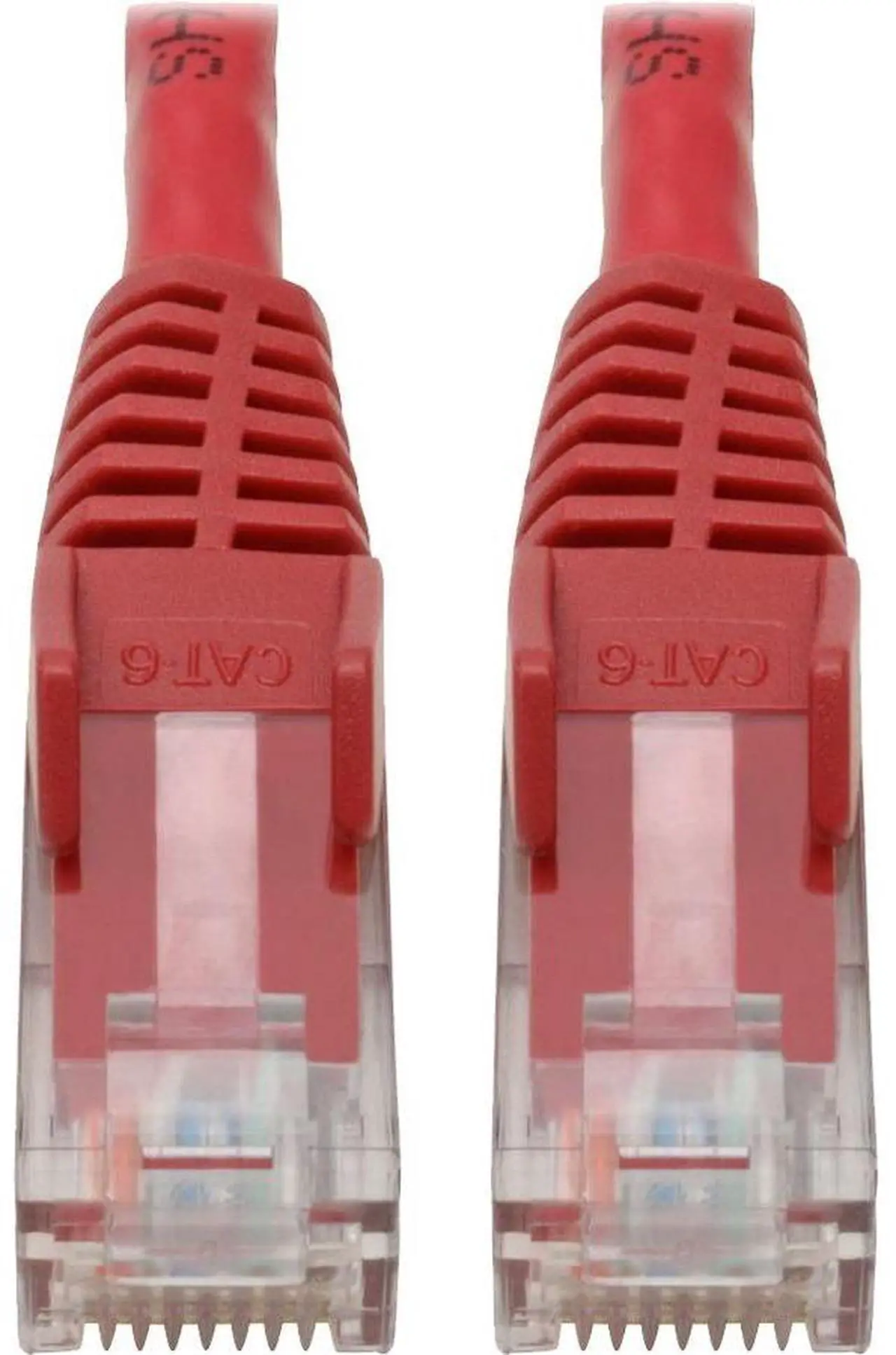 Alt view image 4 of 20 - Tripp Lite N201-06N-RD Premium Cat6 Gigabit Snagless Molded Utp Patch Cable, 24 Awg, 550 Mhz/1 Gbps (Rj45 M/M) , Red, 6 In. - Patch Cable - Rj-45 (M) To Rj-45 (M) - 5.9 In - Utp - Cat 6 - Ieee 802.3A