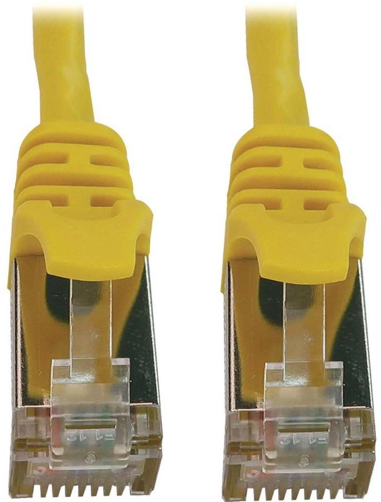 Alt view image 8 of 11 - Eaton Tripp Lite Series Cat6a 10G Snagless Shielded Slim STP Ethernet Cable RJ45 M/M PoE Yellow 7 ft. 2.1 m