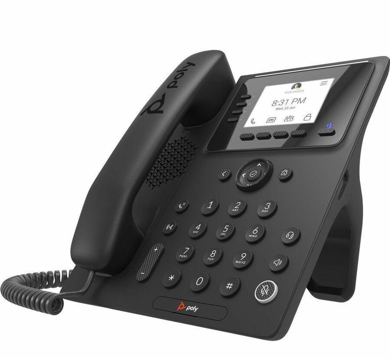 Main image of Poly CCX 350 IP Phone Teams Version Desktop/Wall Mountable POE (no Power Supply)