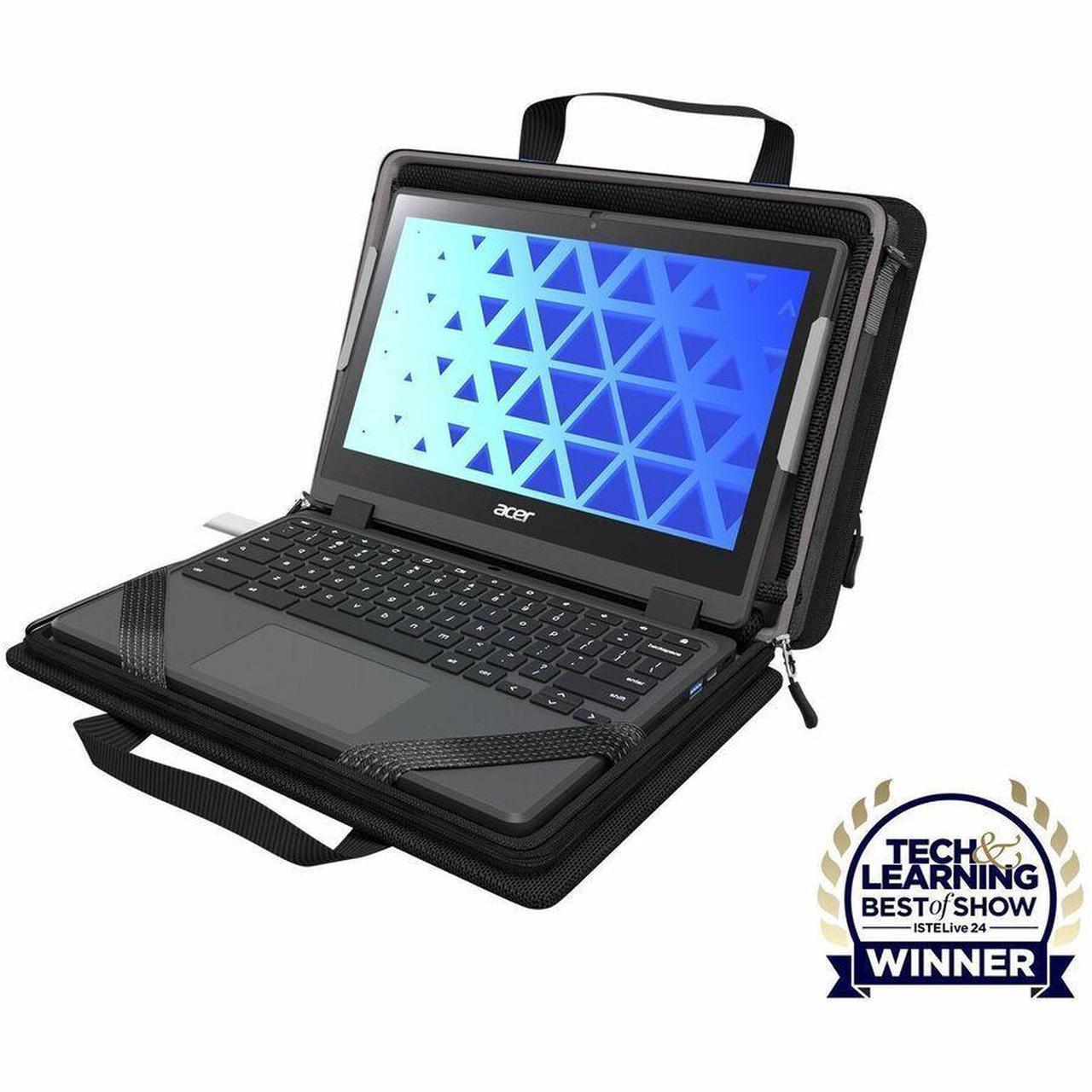 Main image of Explorer 5 Work-In Case w/Pocket 14" w/ Shoulder Strap Black MCEB5P14BLK