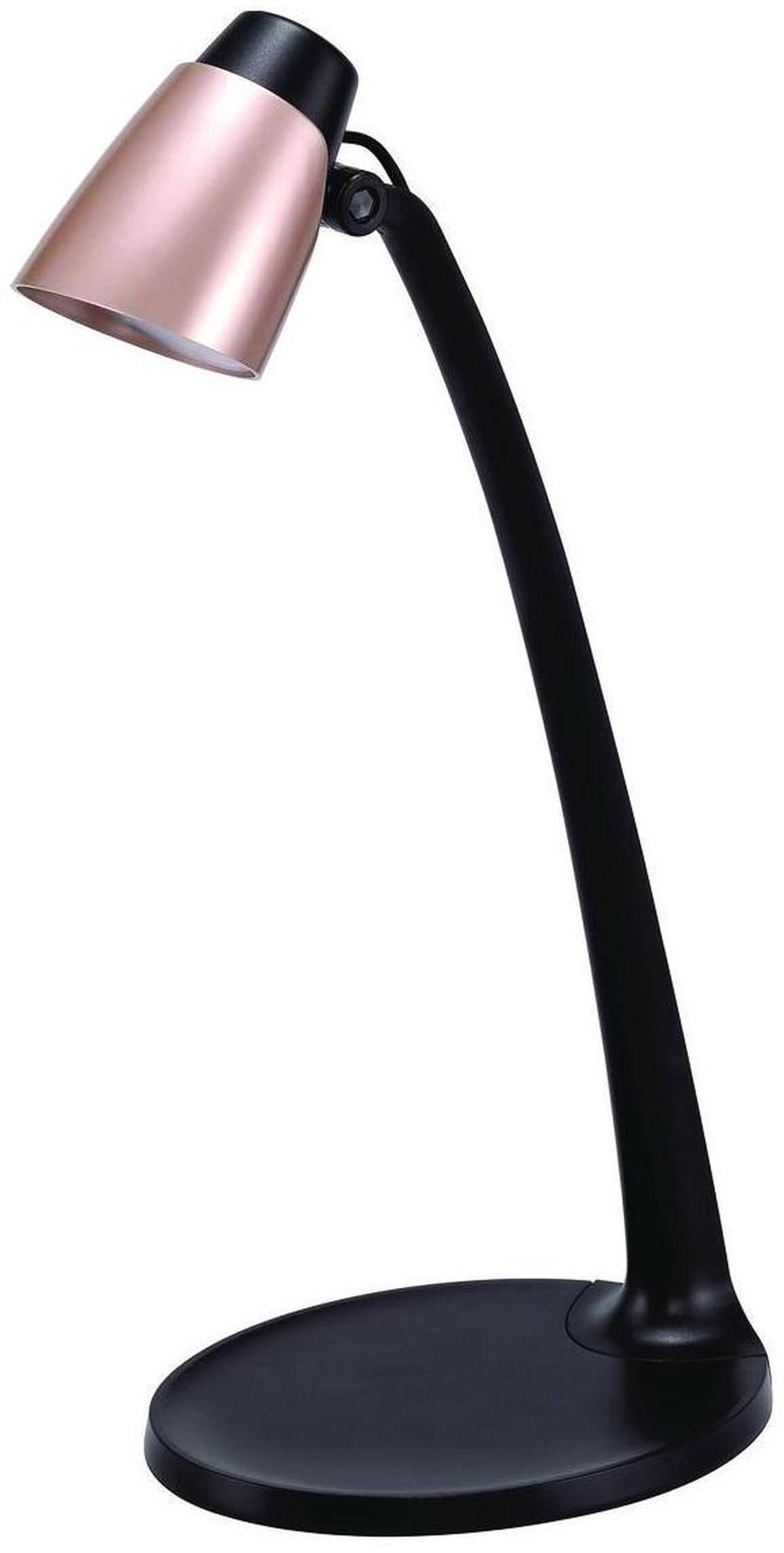 Main image of Black & Decker Modern LED Desk Lamp Black/Rose Gold VLED1814BD
