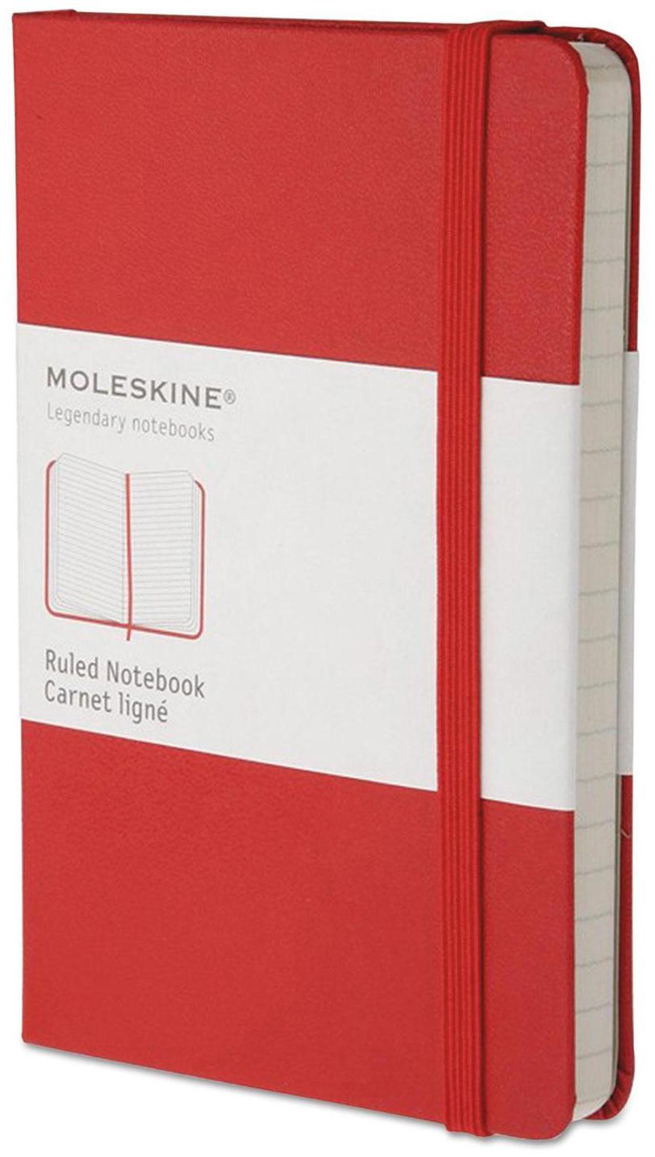 Alt view image 3 of 4 - Hard Cover Notebook, Plain, 5 1/2 x 3 1/2, Red Cover, 192 Sheets HBGMM710R