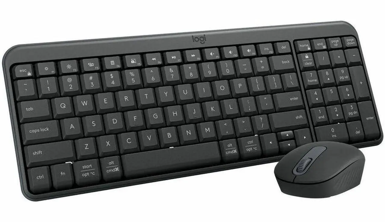 Alt view image 8 of 14 - Logitech MK250 Bluetooth Wireless Mouse and Keyboard Combo: Fast & Easy Connectivity, Compact Wireless Keyboard, Ambidextrous Mouse (Graphite) - Wireless Bluetooth Keyboard - Graphite - Wireless B