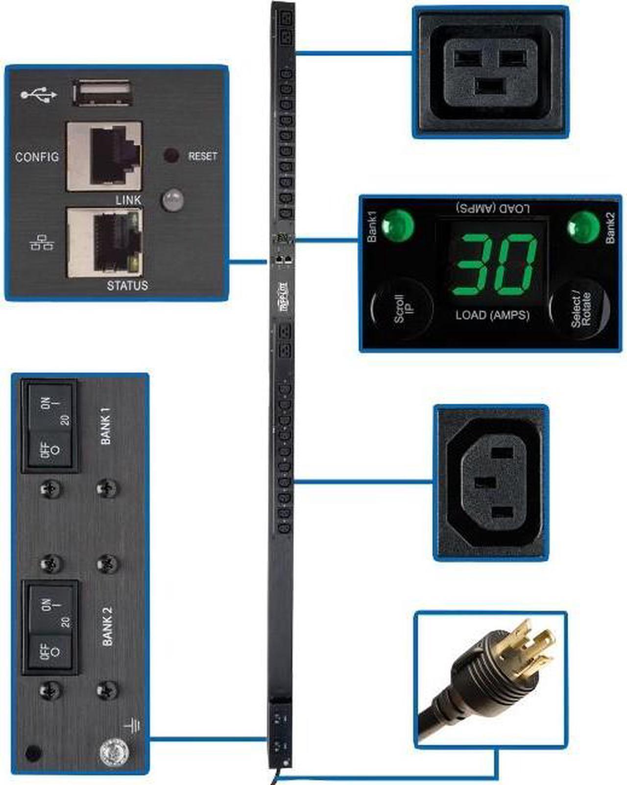 Tripp Lite PDUMNV30HVLX 5/5.8kW Single-Phase Monitored PDU