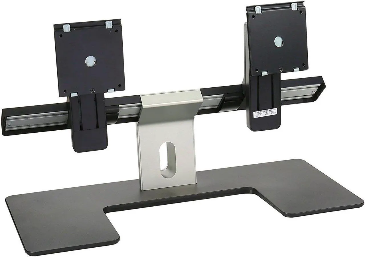 Alt view image 7 of 12 - Dell - 5TPP7 - Dell MDS14 Monitor Stand - Up to 24 Screen Support - 14.30 lb Load Capacity - 8.5 Height x 20.1 Width x 31.1 Depth - Desktop - Metal - Black