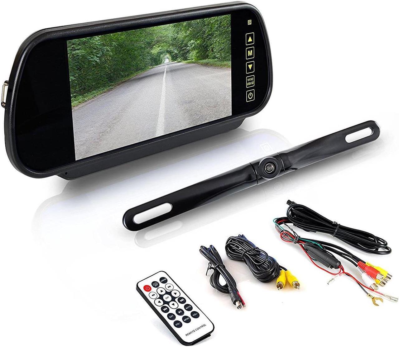 Main image of Pyle PLCM7400BT Bluetooth Backup Camera & Monitor System With 7 Mirror-Mount Display Screen