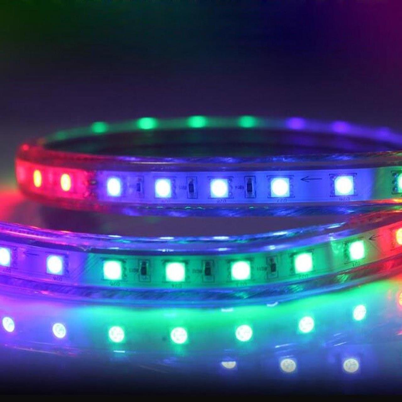 Alt view image 2 of 4 - Multicolor Remote Control RGB 5M 300 LEDs SMD Color Flexible LED Strip Light