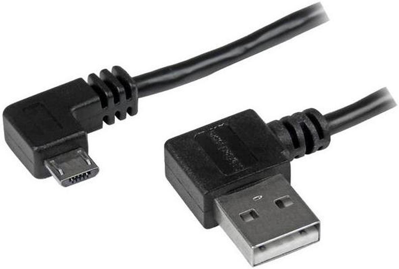 StarTech.com 1m 3 ft Micro-USB Cable with Right-Angled Connectors - M/M - USB A to Micro B Cable