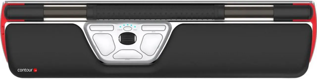 Alt view image 10 of 20 - Contour Design Contour RollerMouse RM-RED-WL Wireless Rollerbar Mouse Black