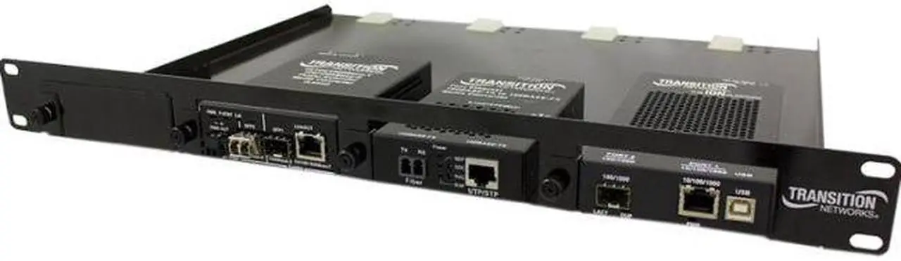 Alt view image 5 of 7 - Transition Networks 4-Slot Media Converter Shelf