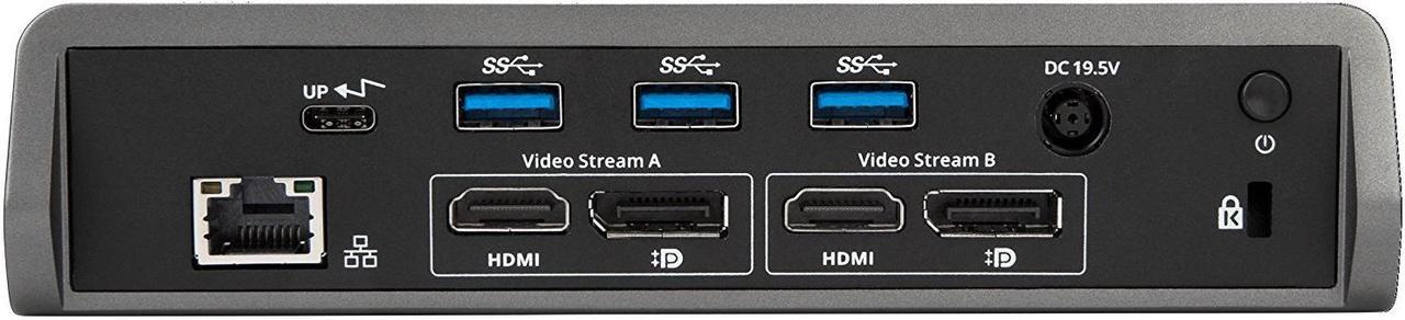 Alt view image 4 of 20 - Targus USB-C Universal DV4K Docking Station with Power - DOCK180USZ