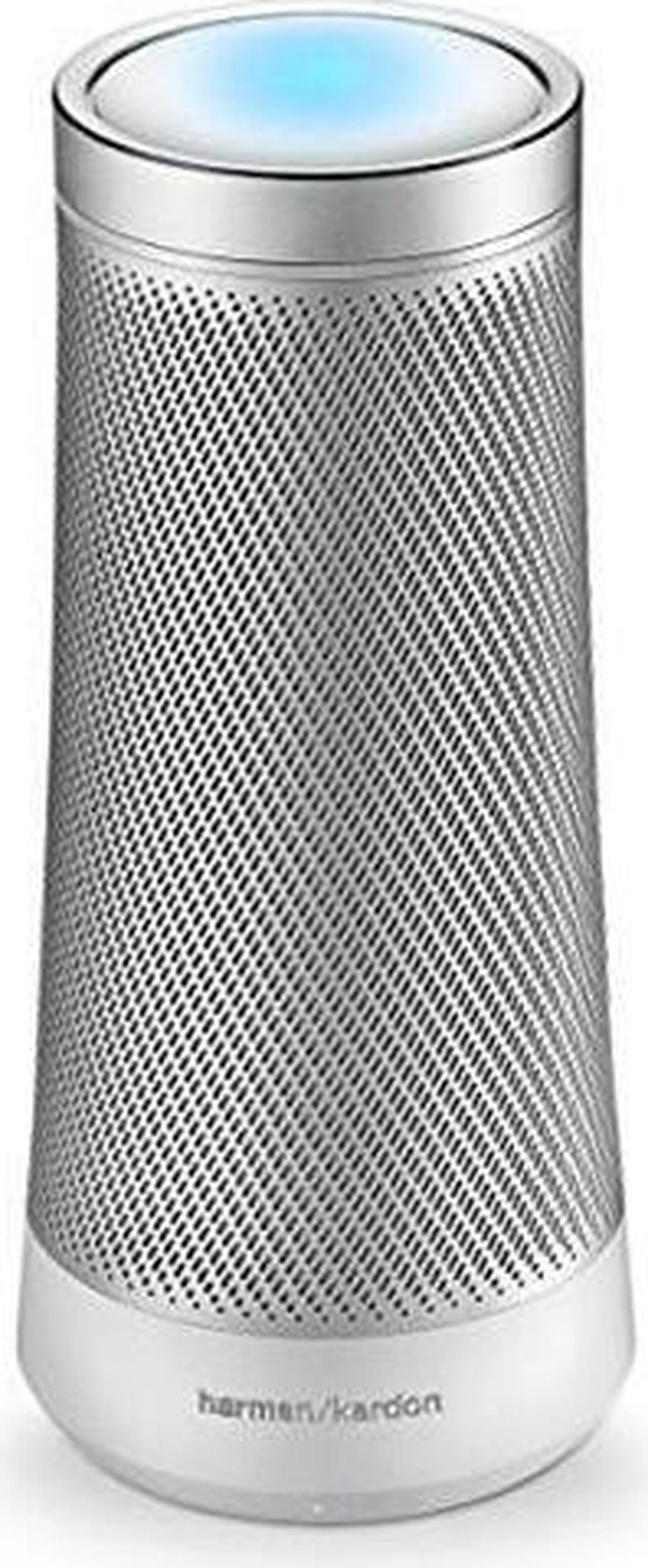 Alt view image 8 of 18 - Harman Kardon INVOKE Voice-Activated Speaker with Cortana HKINVOKESILAM (Silver)