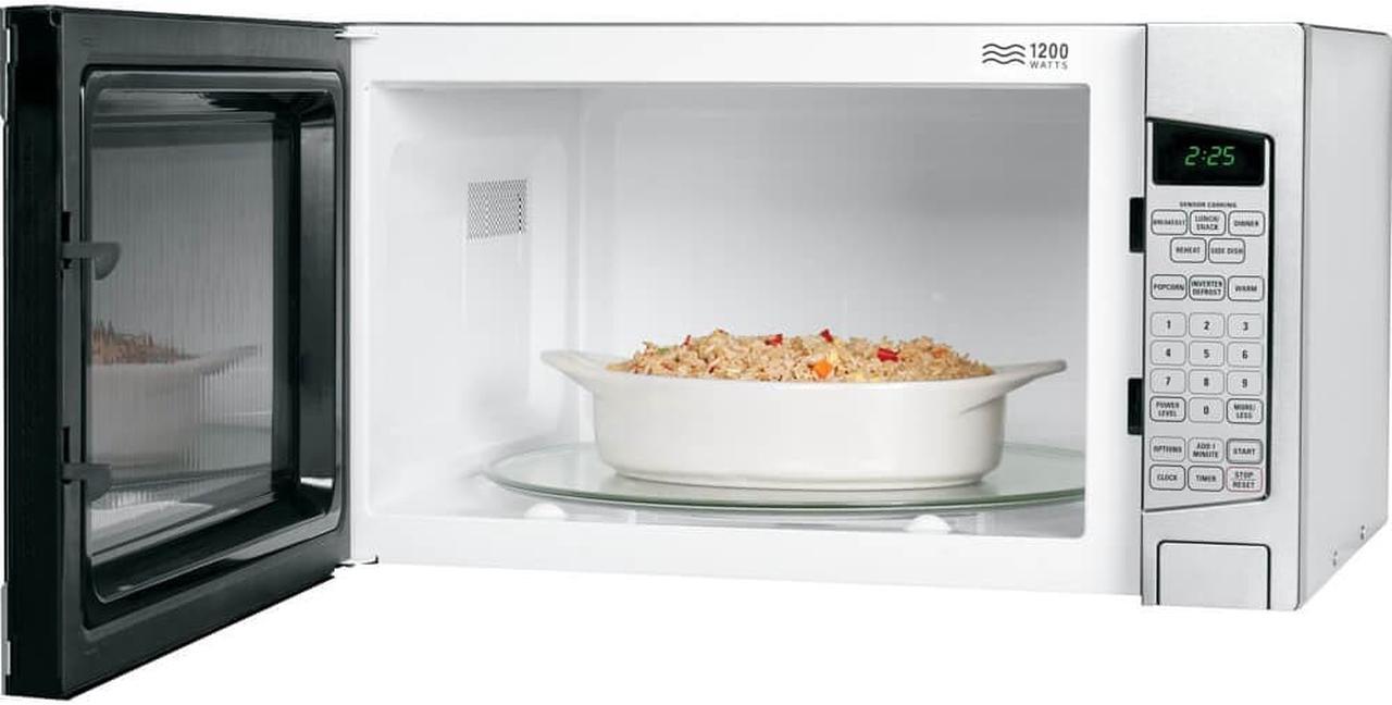 Alt view image 3 of 3 - GE Profile JES2251SJ 2.2 Cu. Ft. Stainless Counter Top Microwave Oven